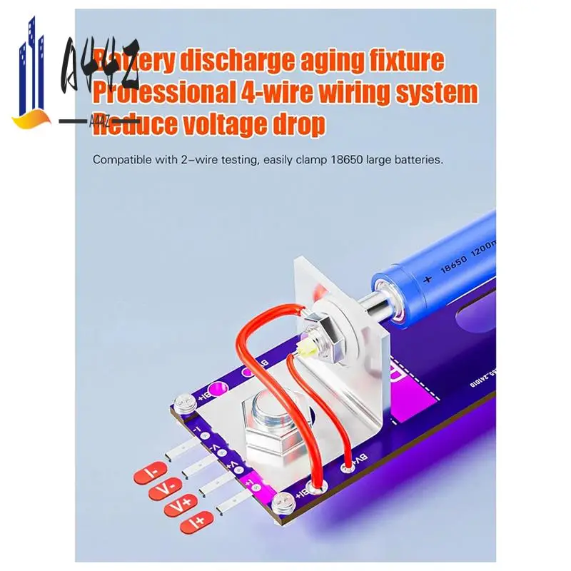 A44Z-New 20A 4-Wrie Battery Tests Stand 18650 Internal Resistance Capacity Tester Fixture Current Voltage Meter Detection BOX