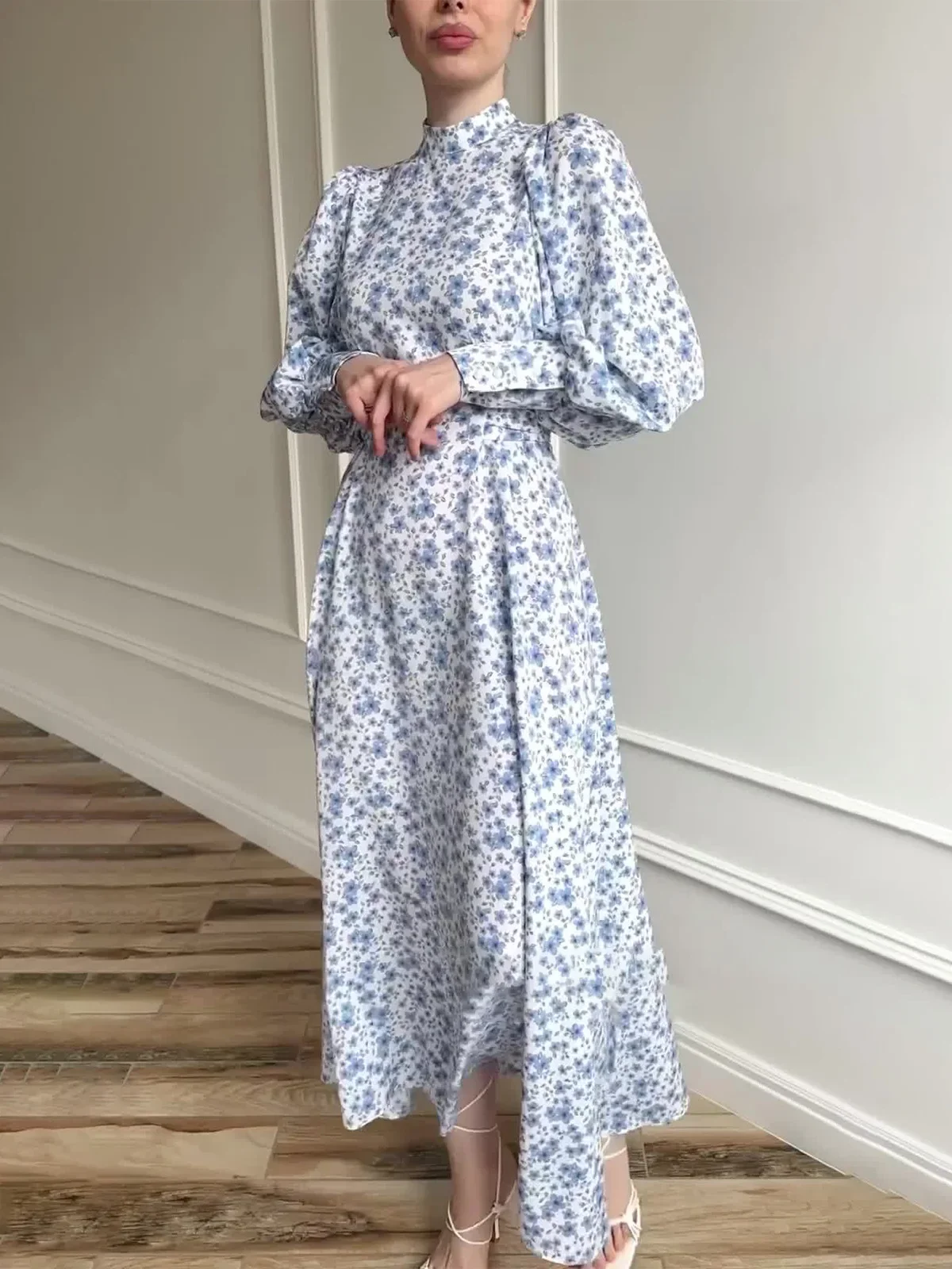 Eid Floral Dress for Women Muslim Party Ramadan Abaya Long Dress Belt Morocco Kaftan Vestidos Largos Dubai Robe Jalabiya 2024