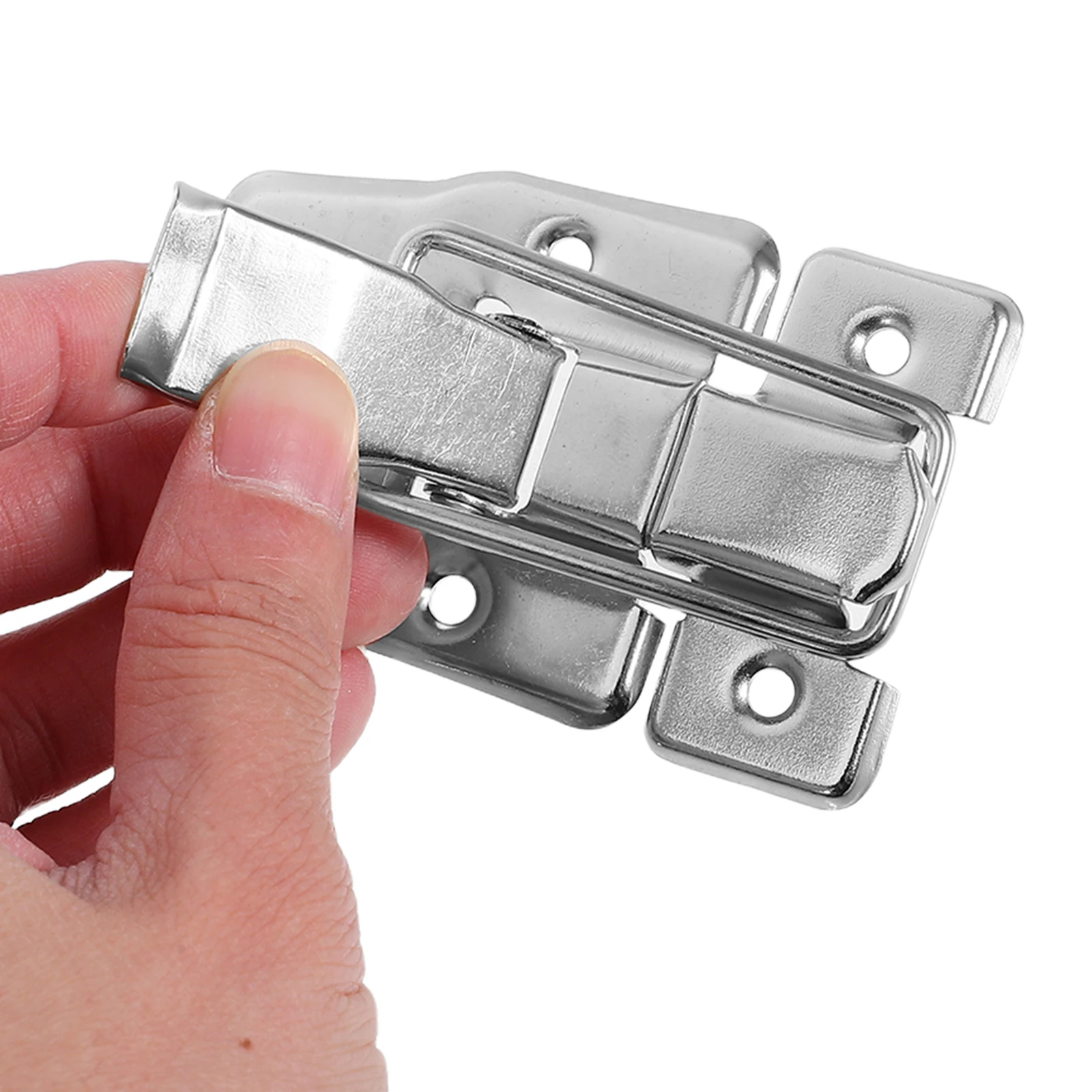 

6pcs New Chinese Style Iron Wood Box Hasp Latch Lockable Vintage Duckbilled Hardware Chest Suitcase Treasure Storage Decorative