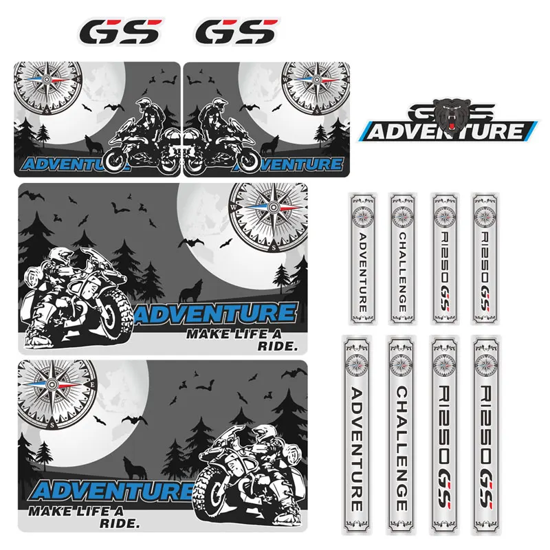 Voor Bmw R1250GS R1250 Gs Gsa Hp 2019 2020 2022 Bescherming Kofferbak Bagage Aluminium Adventure Stickers Decal Top gevallen