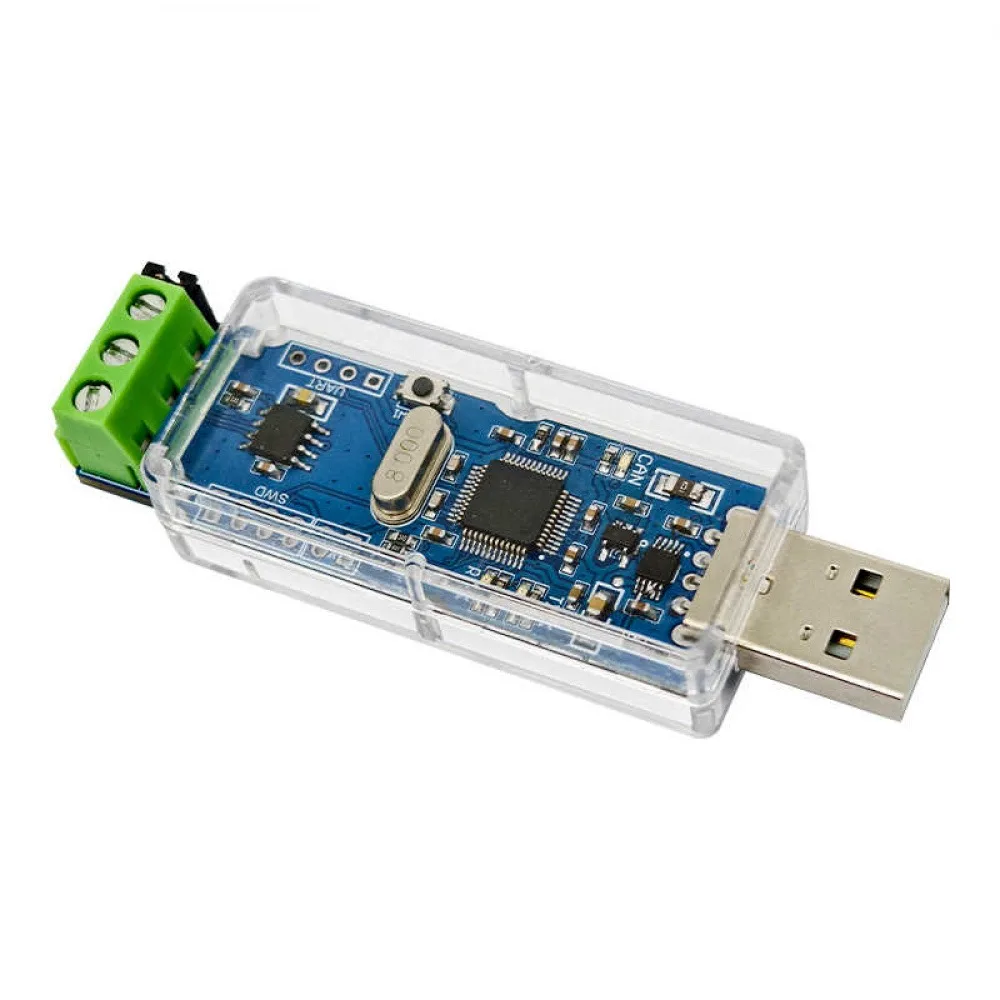 

USB to CAN Communication Module CAN Bus Analyzer Adapter Equipped STM32F103C8T6 Chip USB 5V Power Supply CH340E Serial Port Chip