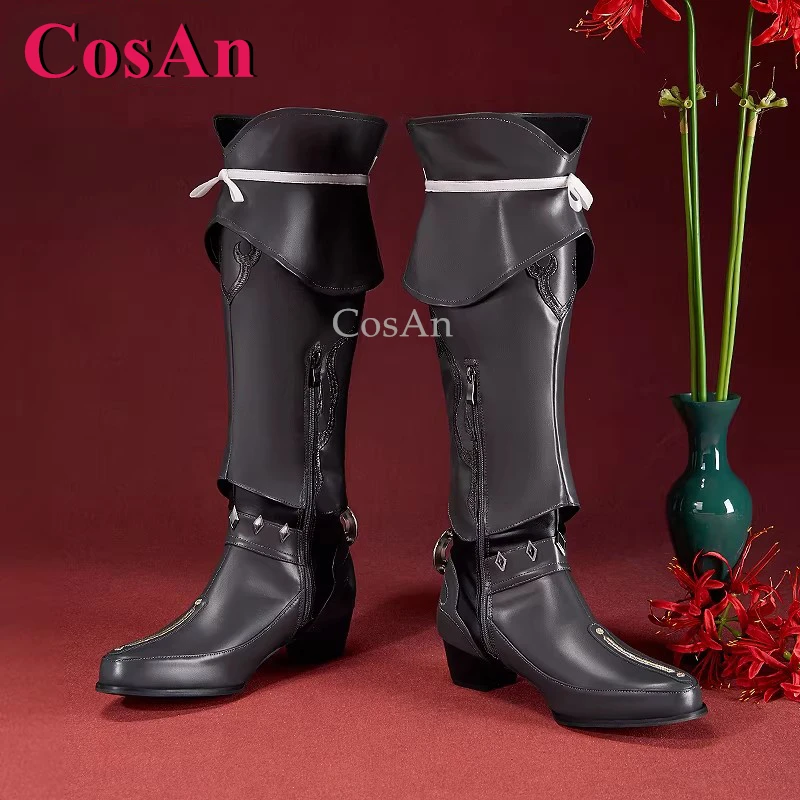 

CosAn Game Honkai: Star Rail Ashveil Shoes Cosplay Universal Fashion Combat Boots Men Activity Party Role Play Parts 36-43 Size