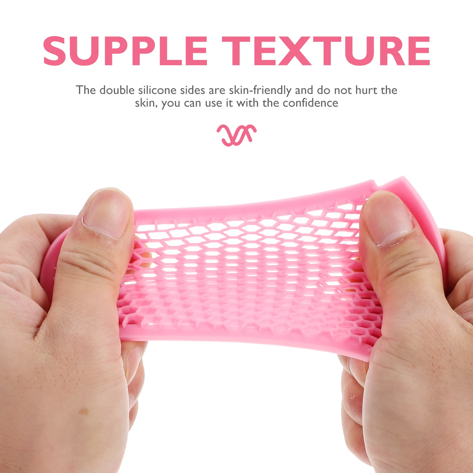 2Pcs Facial Cleaning Brush Double-Side Silicone Manual Exfoliating Face Wash Brush Deep Care Tool Face Cleansing Tool