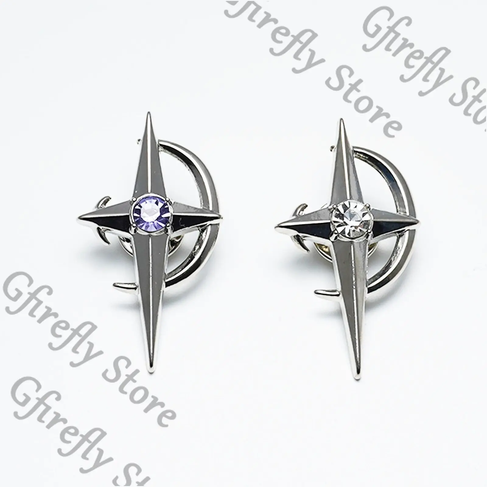 الحب والمساحة العميقة دبوس الصدر بروش تزيين الملابس أجزاء معدنية شعار Xavier Ambitus Ouch أنيمي لعبة تأثيري هدية #3