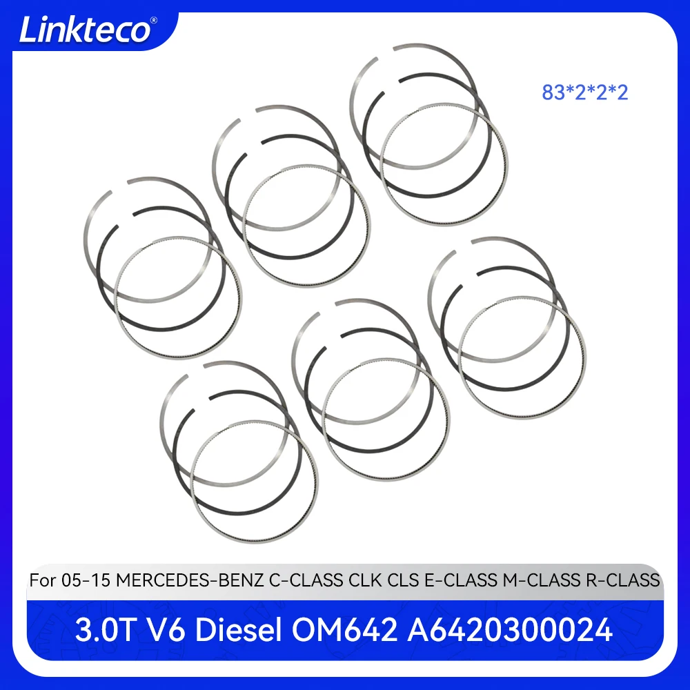 Engine part piston ring set Fit 3.0 T Diesel OM642 For 05-15 3.0T MERCEDES-BENZ W203 W204 S203 C209 W211 S211 W164 A6420300024