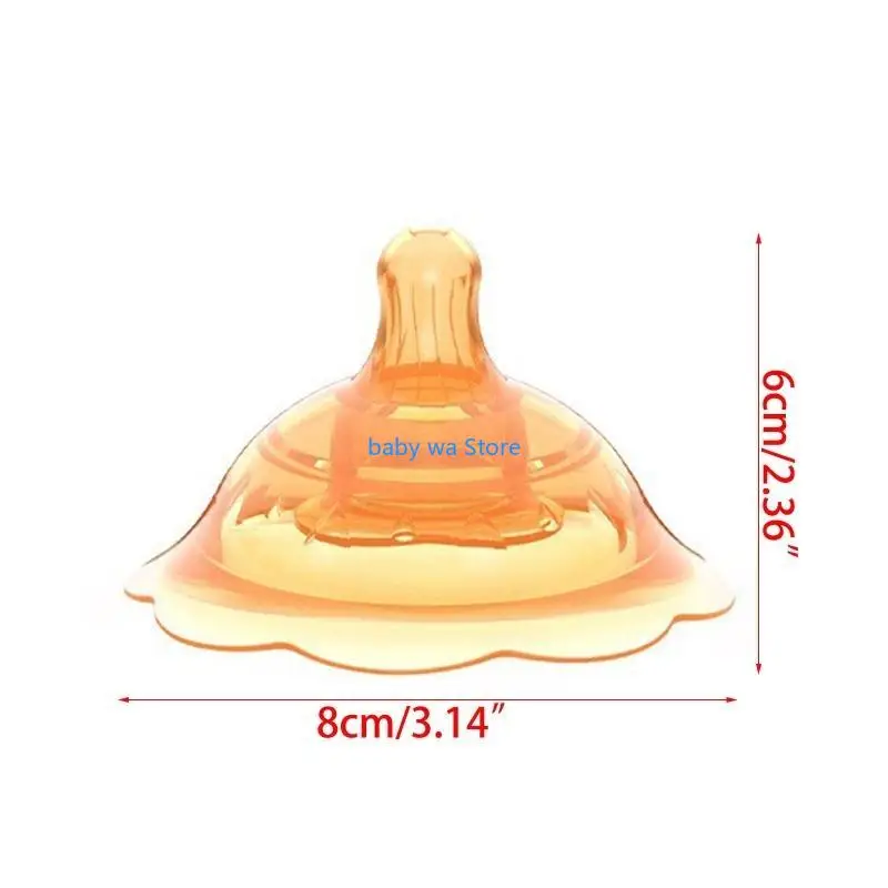 Silicone Nipple Protector Breastfeeding Nipples Cover for Protection Caps for Women Mother with Carrying for Case 4XBD