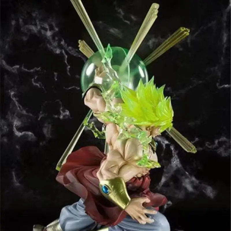 Figurine en PVC Anime Broly, Anime Acyion, Dragon Ball, Statue de collection d'huile, Ornements de jouets, Cadeaux d'anniversaire, 23cm, Brofilms