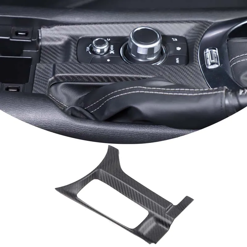 

Real Carbon Fiber For 2016-2023 Mazda MX-5 ND Mazda MX-5/Fiat 124/Abarth 124 Center Control Multimedia Panel Cover Accessories