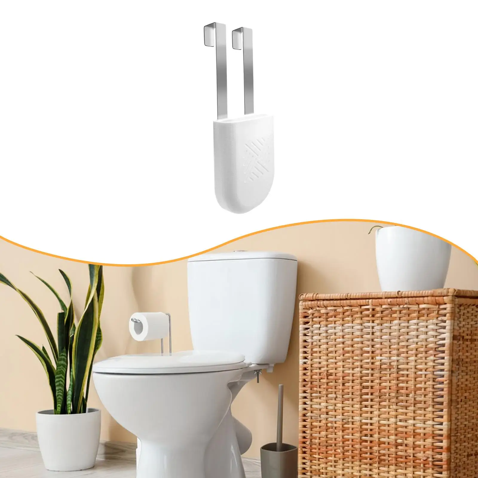 

Toilet Tank Cleaning Tool Holder Convenient,Cleaner Supply Holder Toilet Tank Cleaner Bracket Hook for RV Residential Home Hotel