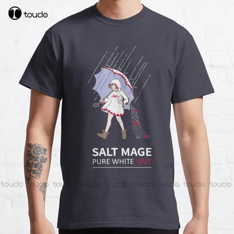 New Pure White Salt Mage Classic T-Shirt White Womens Shirt S-5Xl Cotton Tee Shirt men's shirts Unisex