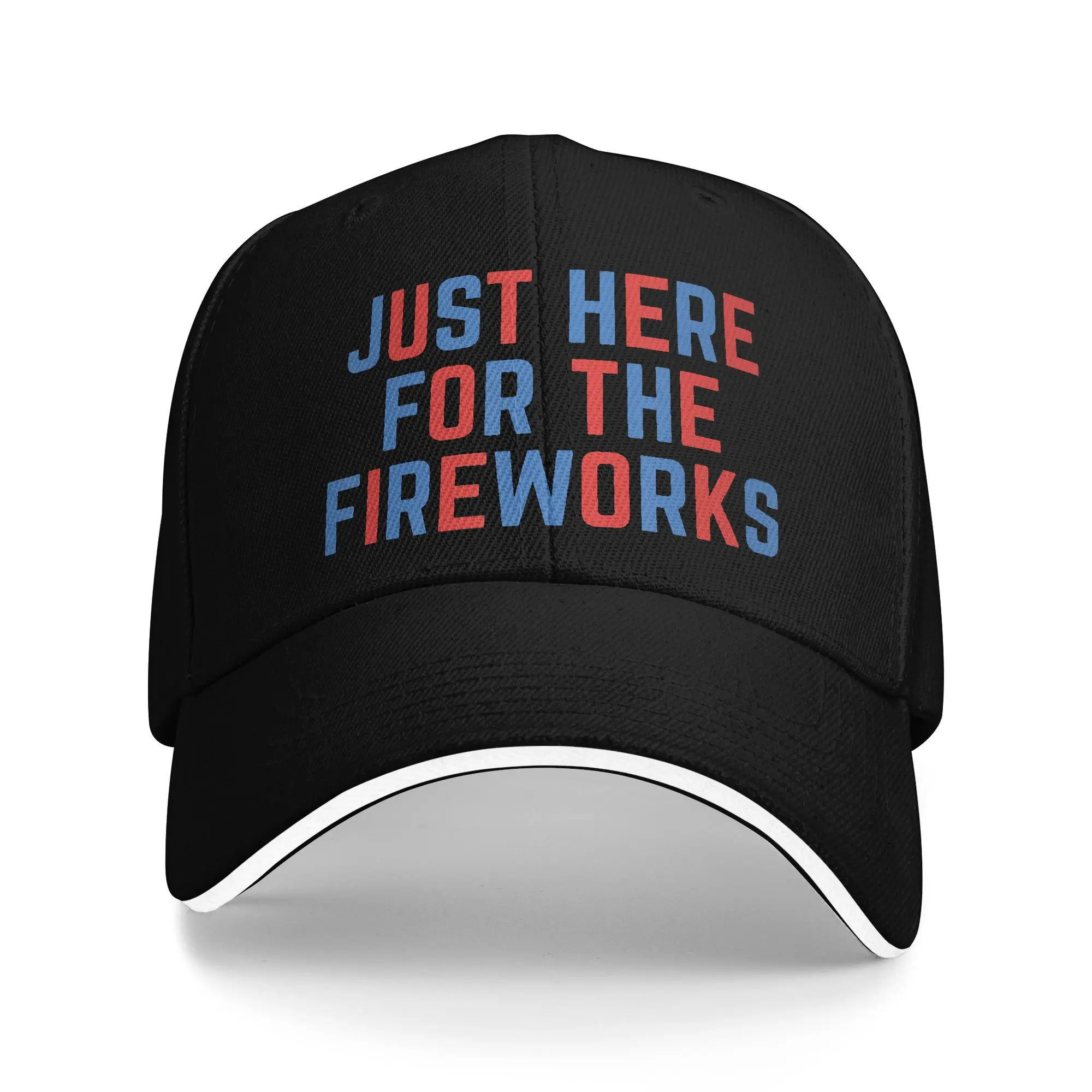 Just Here For The American 4th Of July Sun Baseball Cap  Summer y2k Hip Hop Hats For Female Male Baseball Caps