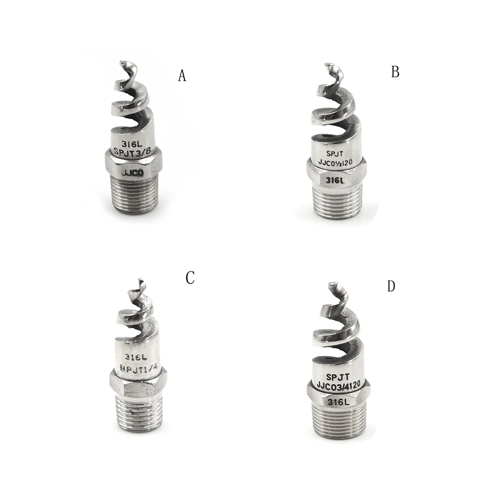 

New 1/4" 1/2" Stainless Steel Spiral Cone Atomization Spray Nozzle Sprinkler Heads