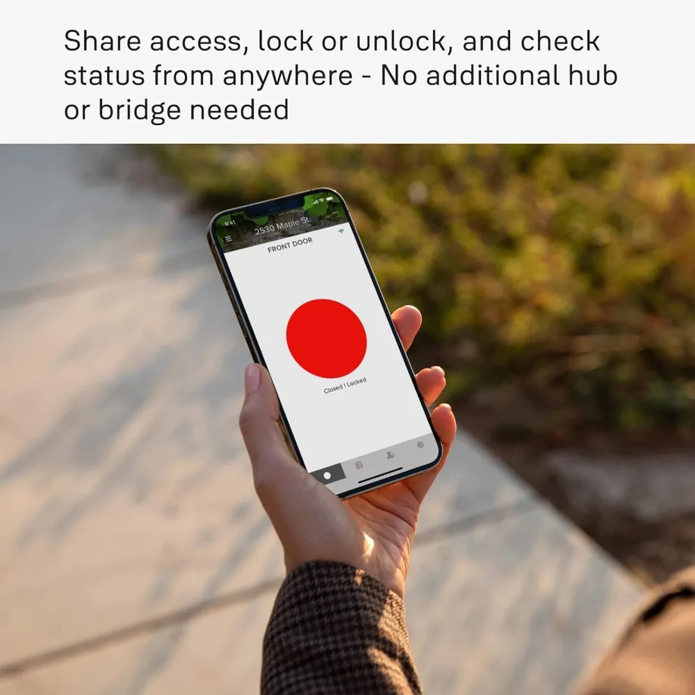Assure Lock 2 Touchscreen con Wi-Fi e leva Norwood in nichel satinato