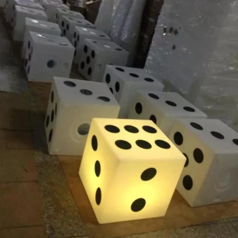 REAQ 40CM RGB LED Cube Stool With Wireless Remote Control Luminous Table For Home Commercial Indoor Outdoor Lighting Furniture