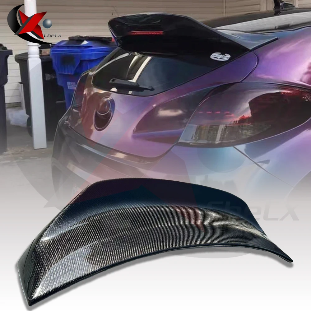 

Suitable For Hyundai Veloster 2011-2016 Carbon Fiber Material Rear Roof Spoiler And Car Top Decorative Cover Plate