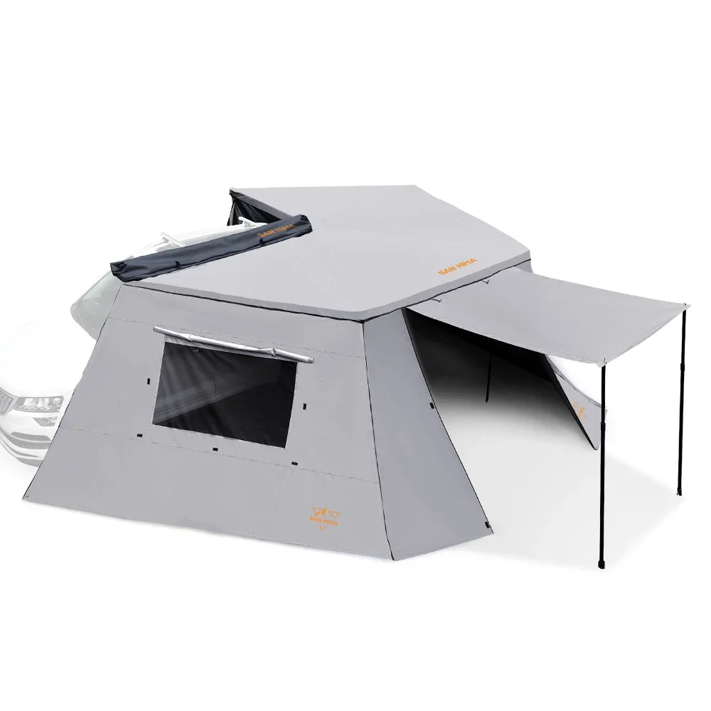 SAN HIMA 270 Degree Car Side Awning with Side Wall 4wd Outdoor Camping Free Standing 4x4 Awning Tent