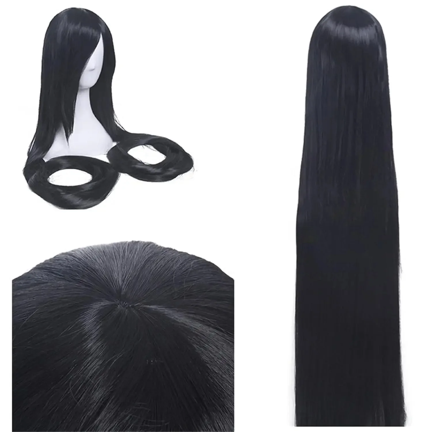Girls Blonde Synthetic Wigs for Costume Cosplay 100cm Long Women Cosplay Wigs Straight Beige Black Blond Super Long Wig