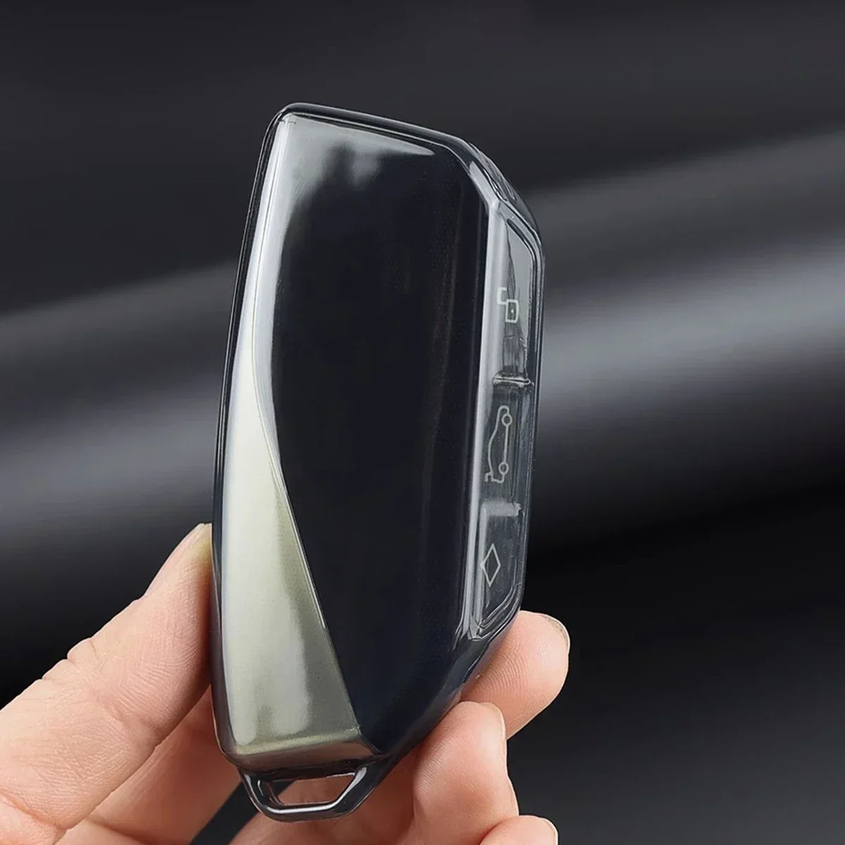 Clear Transparent TPU Car Smart Key Cover Case For 2023 2024 BMW X1 iX XM X5 X6 X7 i7 Accessories