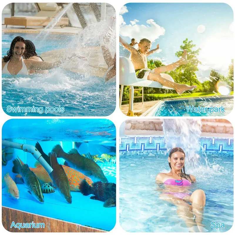 A19F-デュアルスプレー噴水スイミングプール用調節可能な滝プールスプリンクラースイミングプールスプレー噴水使いやすい