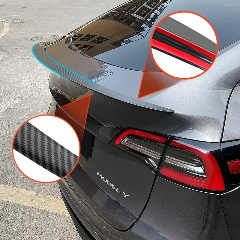 Spoiler Voor Tesla Model Y 2023 Accessoires Abs Materialen Spoilers & Wings Fit Tesla Model 3 2017-2024 Achterkofferlip Spoiler2022