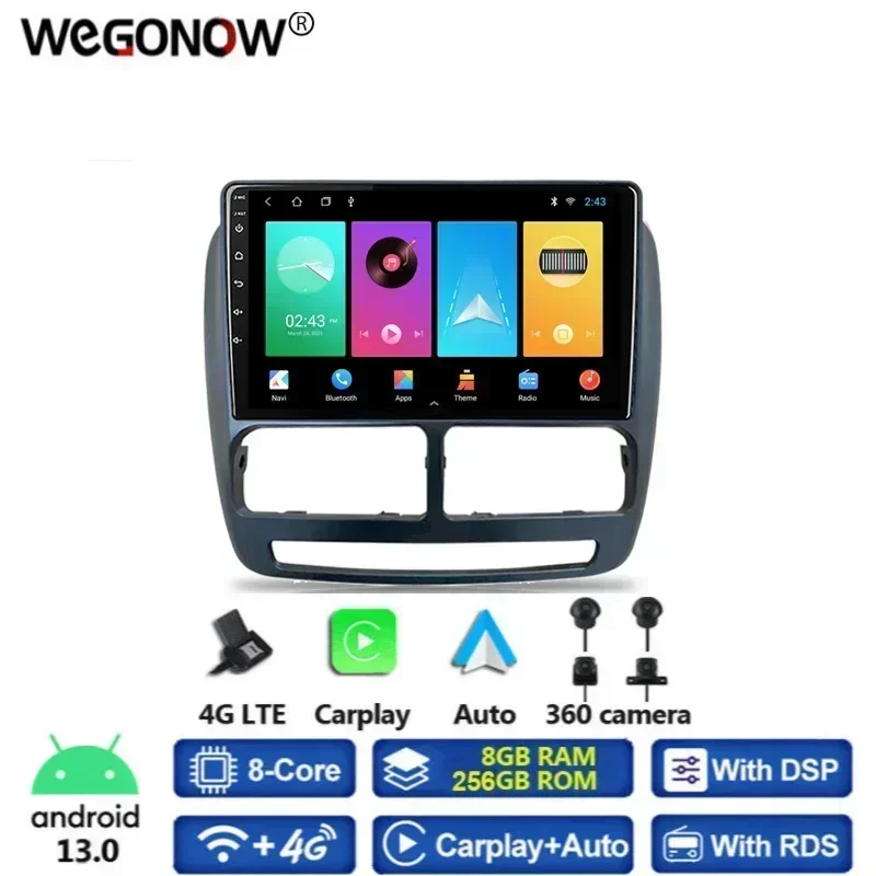 720P Carplay 4G DSP Car Radio Multimedia Player android 13 GPS Radio 256Gb Auto Stereo For FIAT Doblo Opel Combo Tour 2010-2015