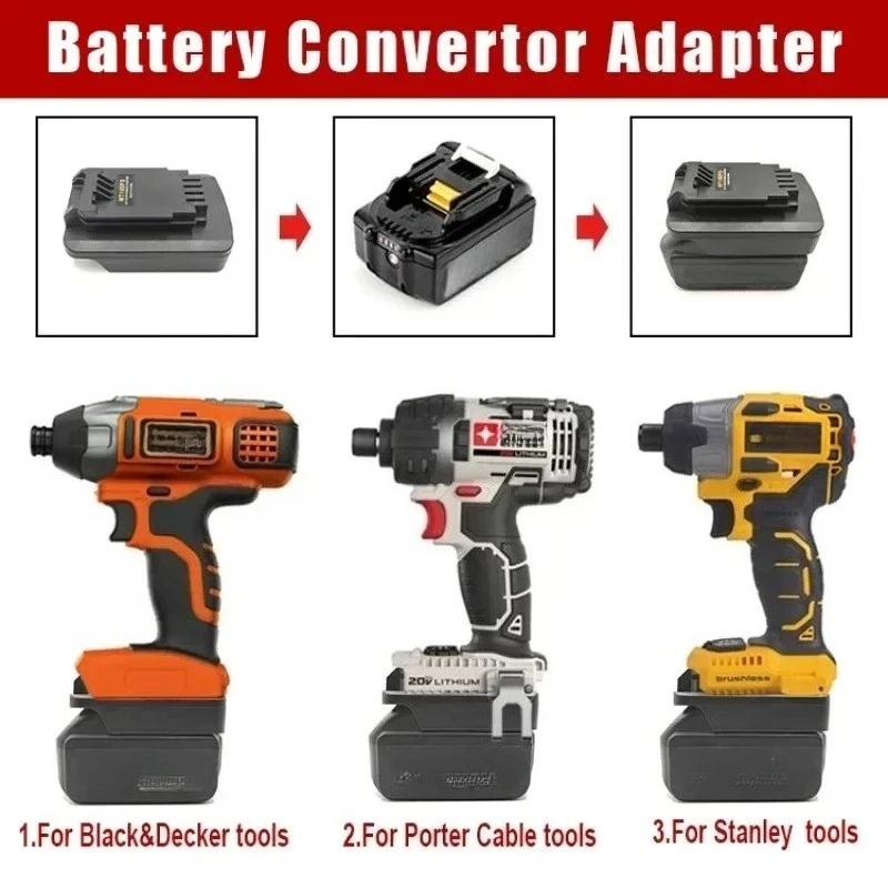 For Makita 18V Lithium-Ion Batteries MT18BPS Battery Adapter for Black Decker/for Porter Cable/for Stanley Battery Power Tools - Image 4