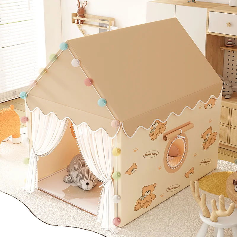Indoor Children's Tent Playhouse - Secret Base for Boys and Girls, Tunnel Crawling Tube with Sleeping Area