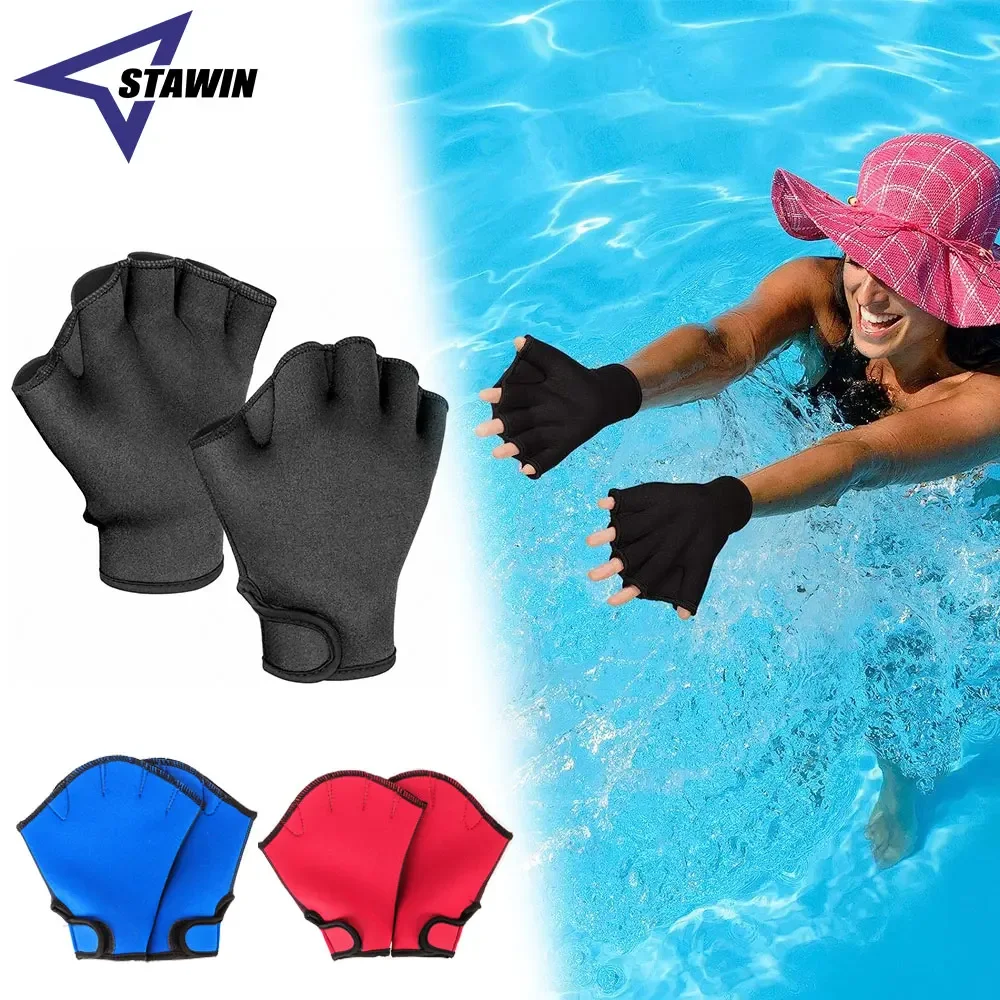 

Aquatic Gloves for Helping Upper Body Resistance, Webbed Swim Gloves Well Stitching, Aquatic Fitness Water Resistance Training