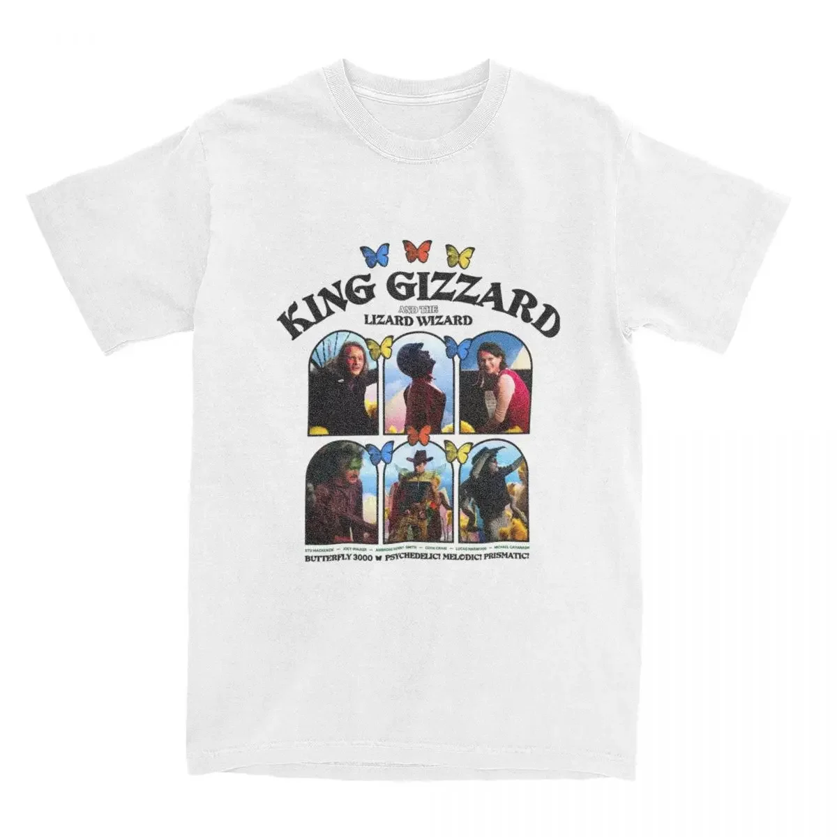 King Gizzard And The Lizard Wizard 3000 Shirt Merchandise Men Women 100% Cotton Novelty T-shirt Short Sleeve Tops