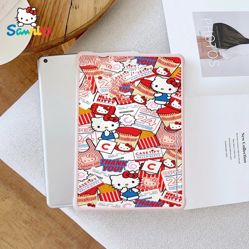 

Sanrio Cute Hello Kitty pink ipad case is suitable for the ipad Pro 6/M4,Air3/5,Mini 6,ipad 6/10,8.3/9.7/10.5/12.9/10.9/11 inch