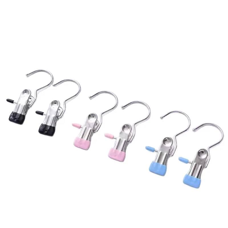 10-30PCS Pant Hangers with Clips Leggings Hangers for Closet Pants Hangers Hanging Clip Rubber Coated Holds Closet Storage