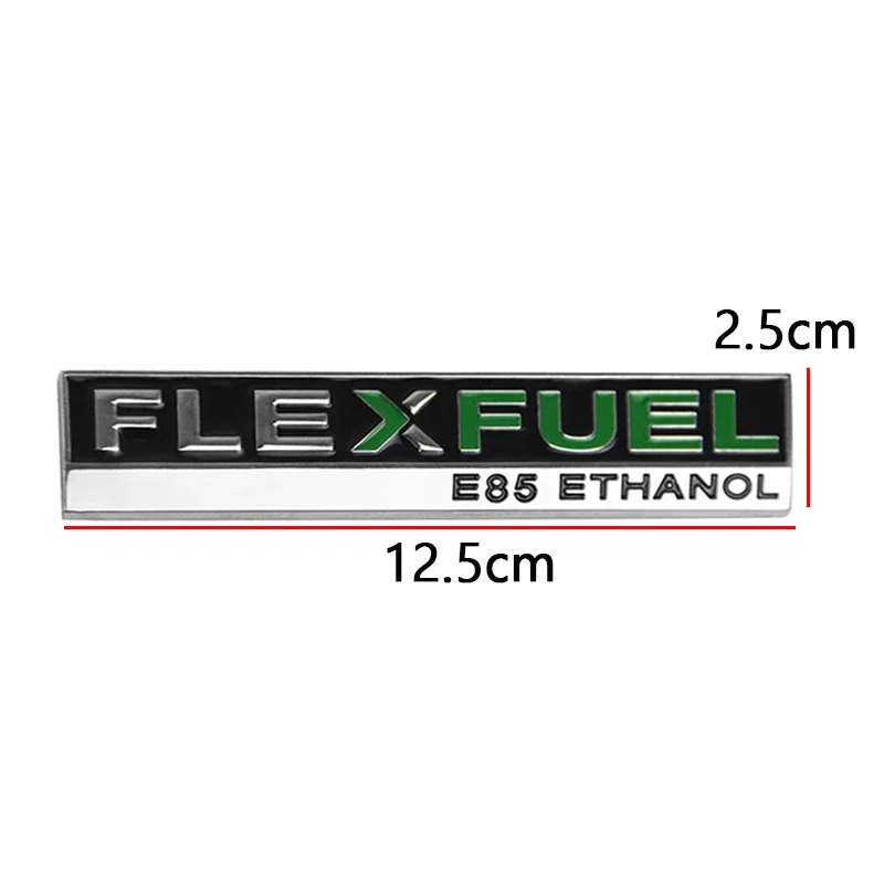 Metal Car Tail Trunk Whole Body Side Emblem Sticker for Ford FLEXFUEL E85 ETHANOL Transit Fiesta Focus Mondeo Kuga Decoration