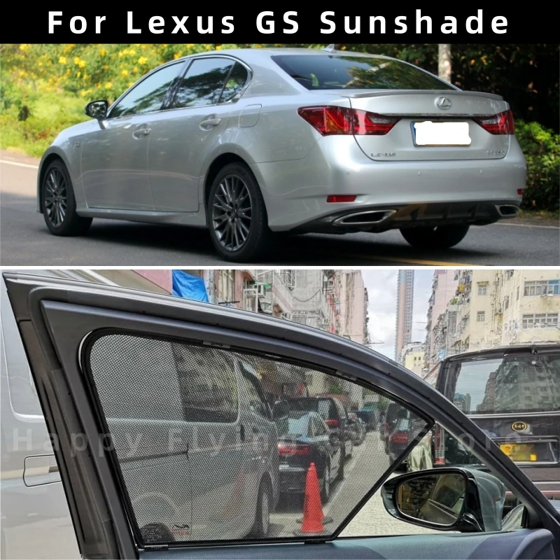 Suitable for LEXUS GS250 GS350 2012-2022 car window sunshade,front and side door sun baffle,mesh curtain