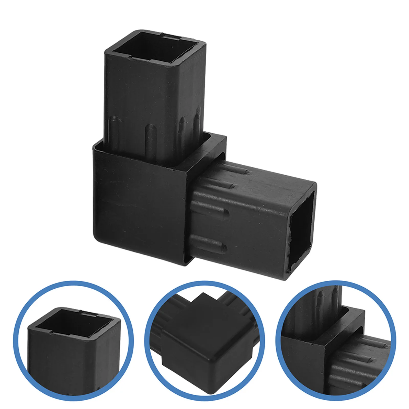 20MM L Shape Square Pipe Fitting 20X20 Plastic Shelf Tight Fixing Parts 20pcs Pipe Angle Way Channel for Air Conditioner Rack