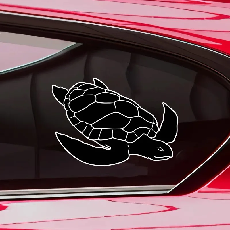 1pc Sea Turtle Silhouette Matte Vinyl Sticker Waterproof Scratch Cover Decal for Car Truck Motorcycle Laptop