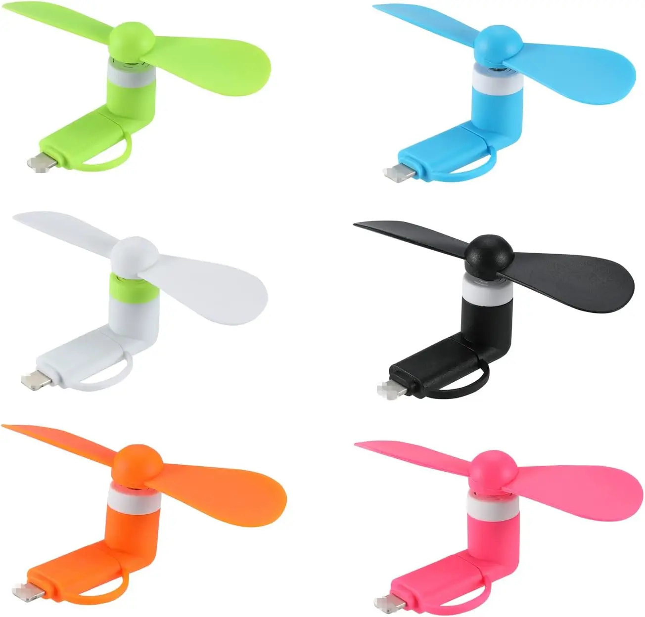 mini-cell-phone-fan-2-in-1-for-iphone-ipad-android-colorful-powerful-summer-accessory-6-pack
