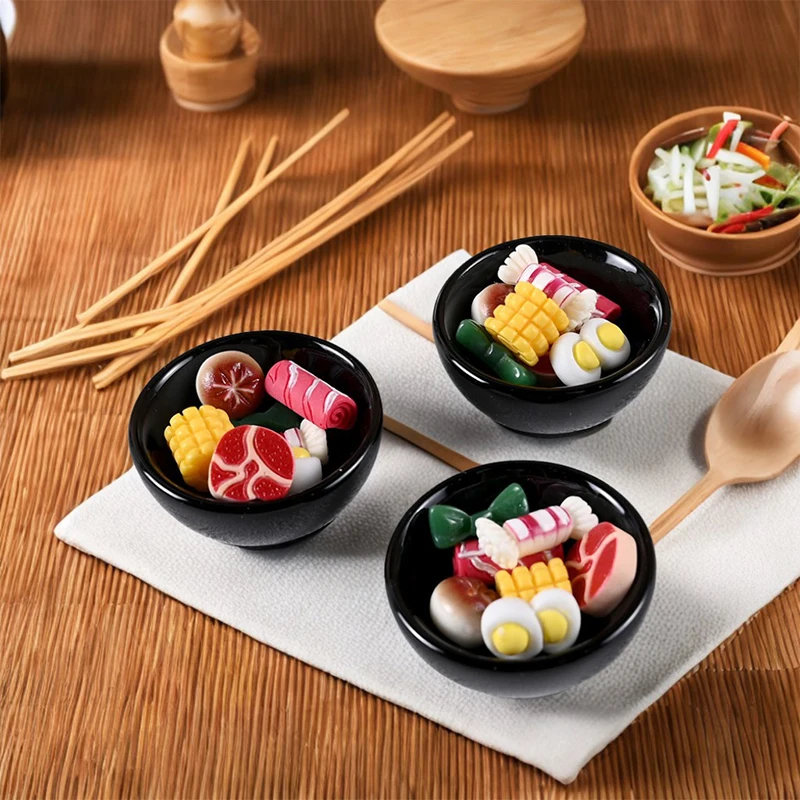 8pcs/set Dollhouse Miniature Metal Mini Pot Soup Pot Hot Pot Doll House Kitchen Furnitures Cookware Pans Food Toys Decoration