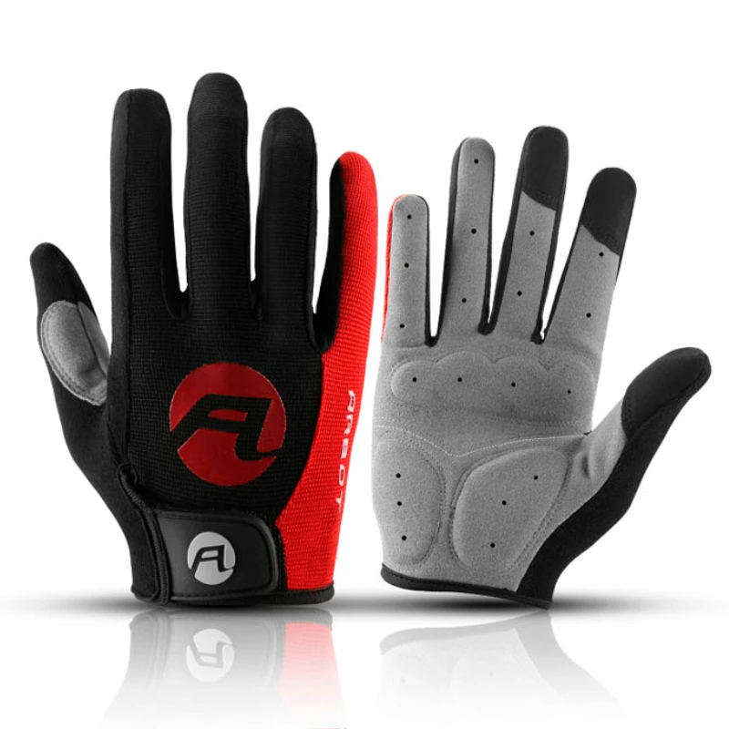 

Cycling Anti-slip Full Finger Gloves MTB Bike Gloves Pad Men Women Breathable Anti-shock outdoor Sports Warm Bicycle Gloves