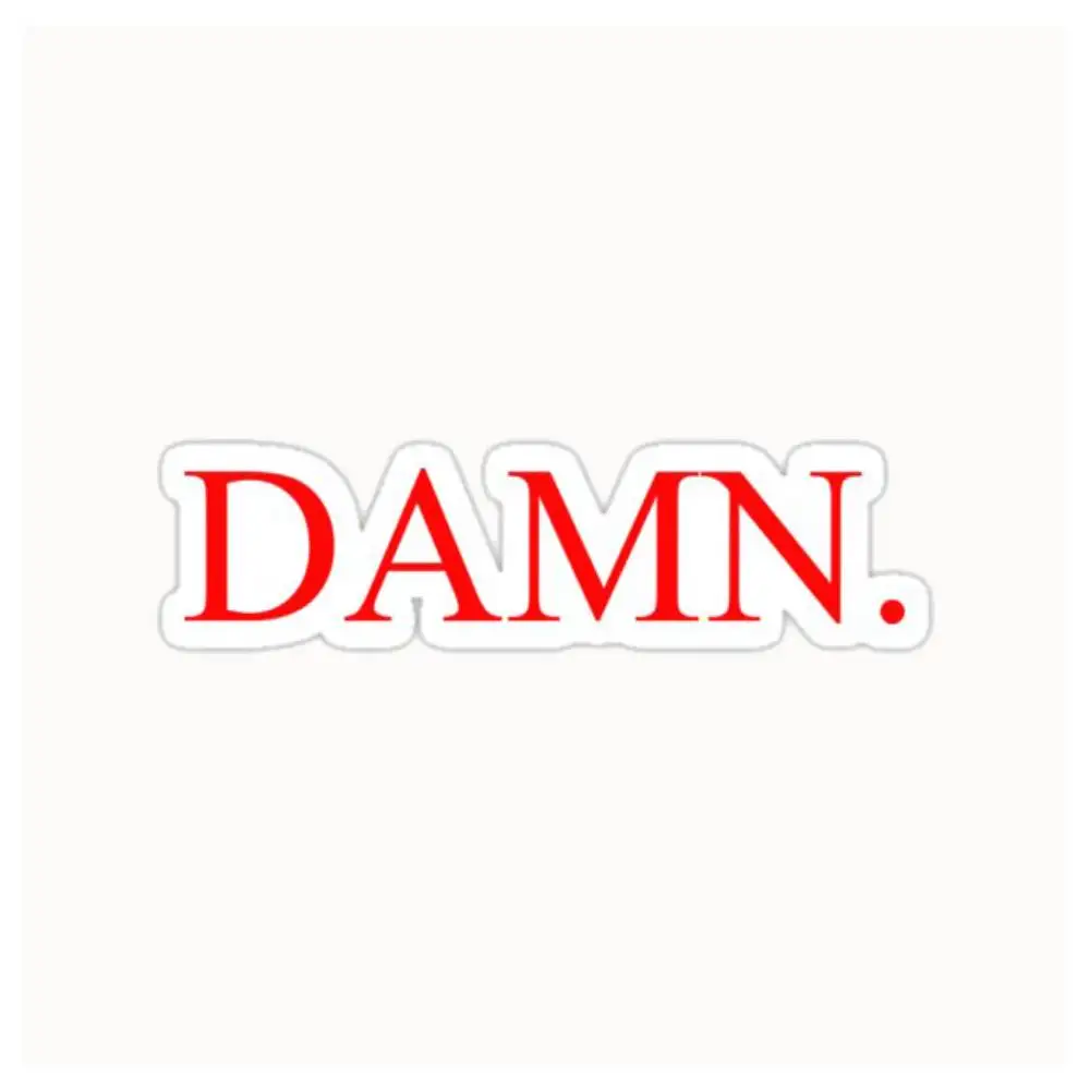 Kendrick Lamar DAMN. Waterproof Stickers For Decorating Car Windows Motorcycles And Computers.