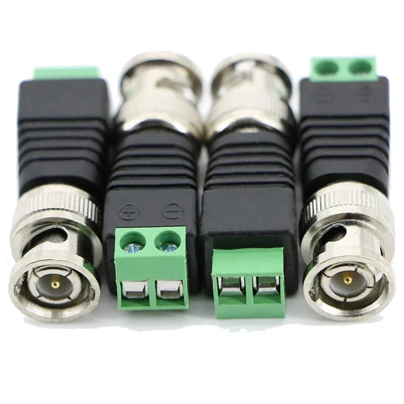 

Flash Trend BNC Male Balun Connector 20 шт. Коаксиальный разъем Cat5 к BNC для видеокамер видеонаблюдения BNC Male Connector