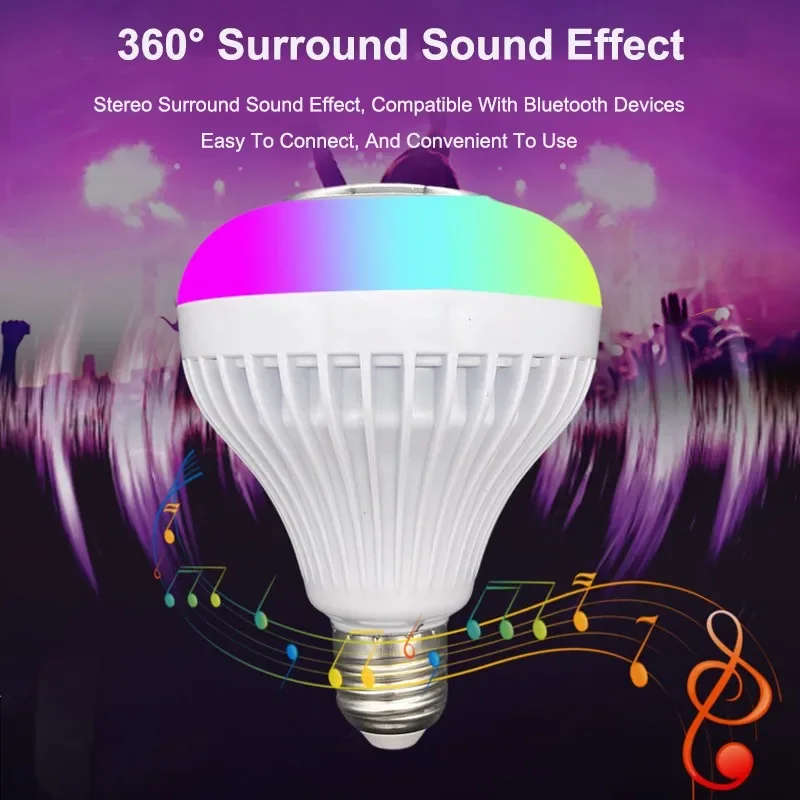 ZAOXI RGB Bluetooth Music Ball Lampadina LED Telecomando intelligente con sistema audio Lampadina colorata da palcoscenico AC100V ~ 265V