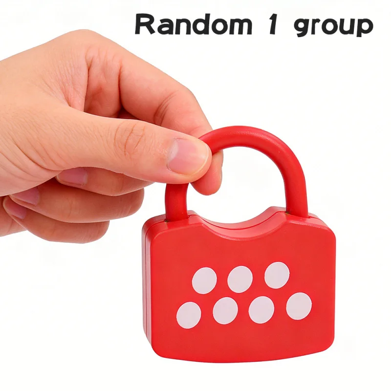 Lock and Key Sensory Toy, Number Counting & Matching Math Games, Preschool Learning Activities(Random 1 group）