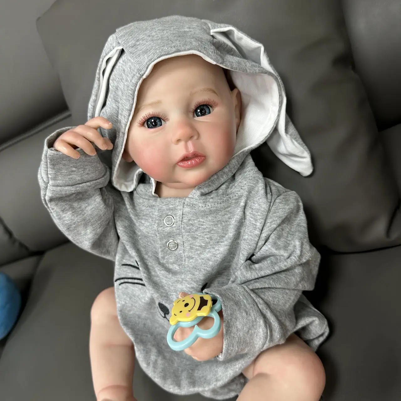 

Cokela 50cm Realistic Silicone Newborn Reborn Baby Doll 20 inch Cute Vinyl Doll Real Soft Touch Kid Toy Doll Kid Xmas Gift