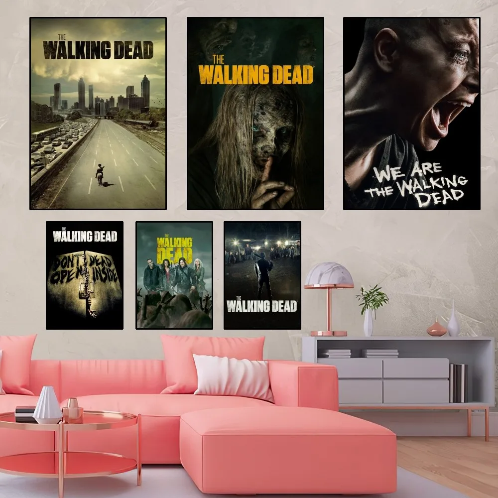 The Walking Dead Poster Home Room Decor Livingroom Bedroom Aesthetic Art Wall Painting Stickers