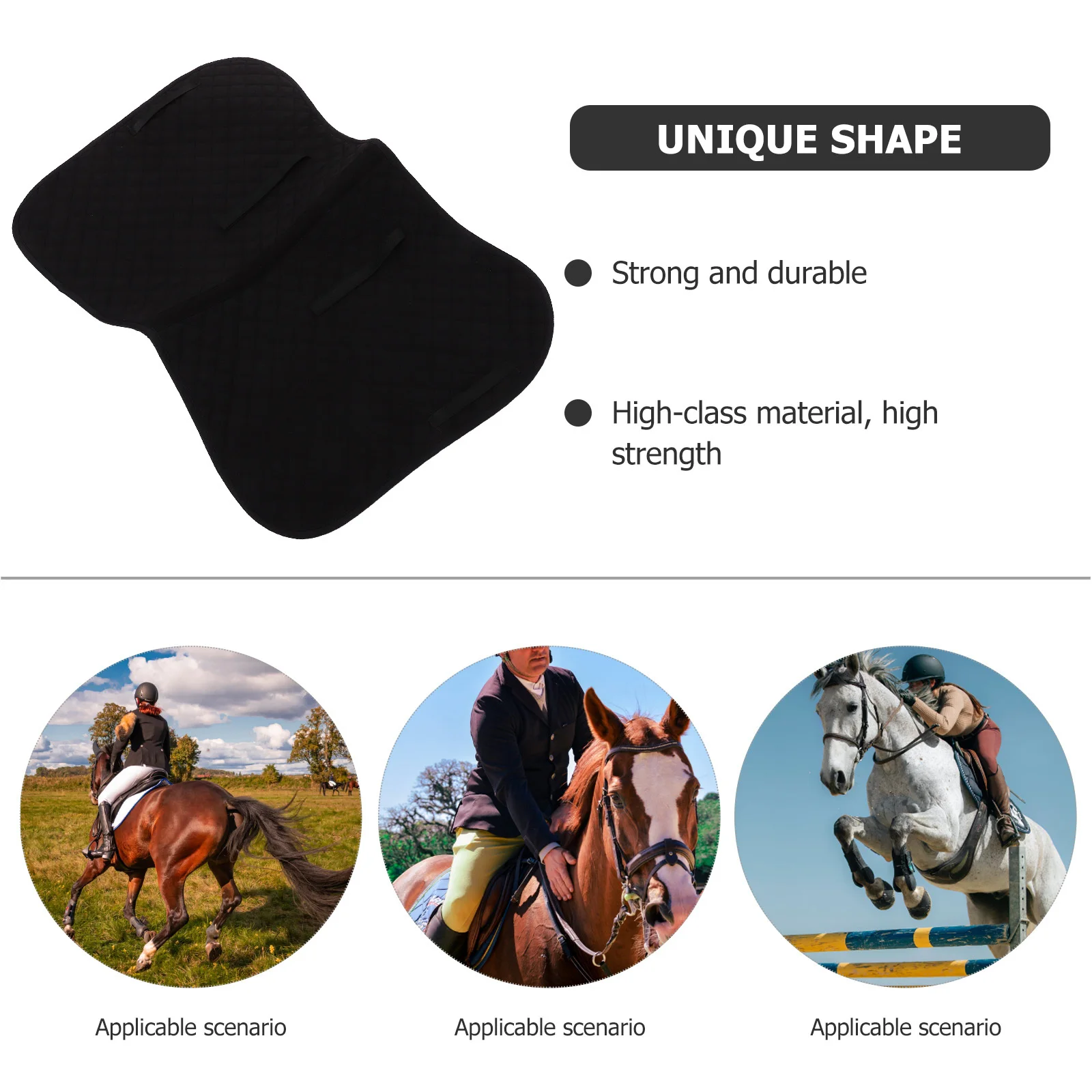 وسادة سرج الحصان قابلة للتنفس من قطن إيفا والبوليستر الناعم المضاد للانزلاق لمستلزمات ركوب الخيل المريحة