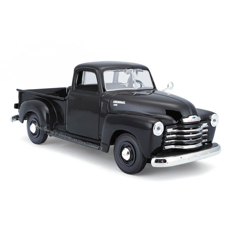 Maisto 1:25 Black And Red 1950 Chevrolet 3100 Pick-up Highly-detailed die-cast precision model car Model collection gift