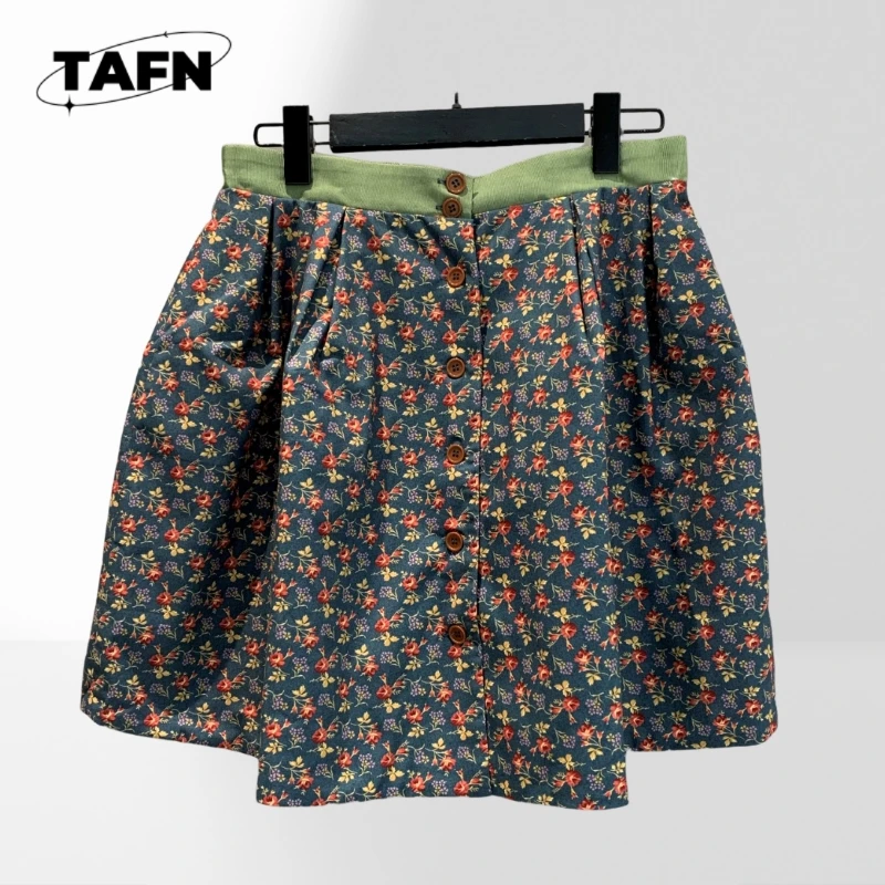 

Casual High Waist Skirt for Women with Elastic Waistband A-Line Fit Chic Aesthetic Skirt for Women High Slim Mini LookAH1010