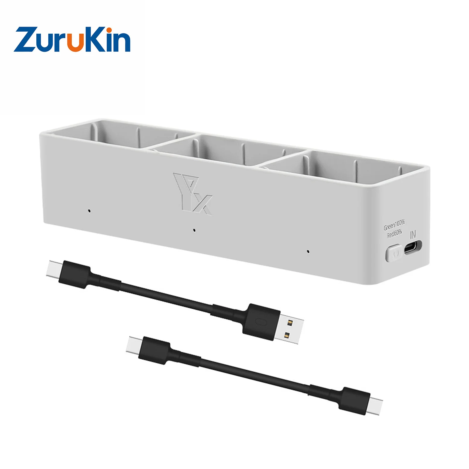 Two-Way Battery Charging Hub for DJI Avata 2 Drone Intelligent 3-Port Fast Charger Station Power Bank Adapter Drone Accessories