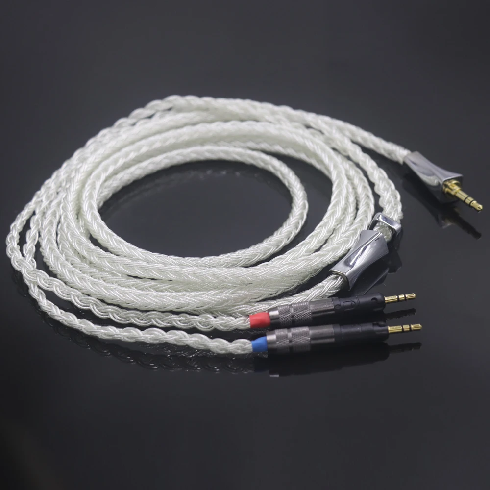 Утолщенный кабель Haldane Xiaoman на талии, 16-ядерный кабель для обновления наушников OCC из чистого серебра для Technica ATH-R70X R70X R70 X5