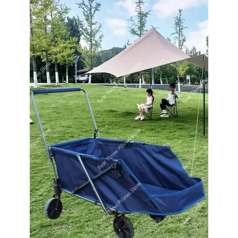 3-in-1 Design The Lounge Wagon Foldable Chaise Lounge Chair with integrated Ultimate Beach Wagons Sports